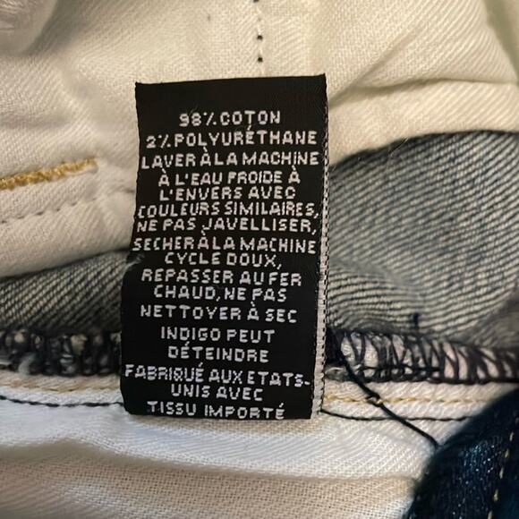 NILI LOTAN high waisted long denim shorts size 29 retails $350 new - Picture 12 of 14